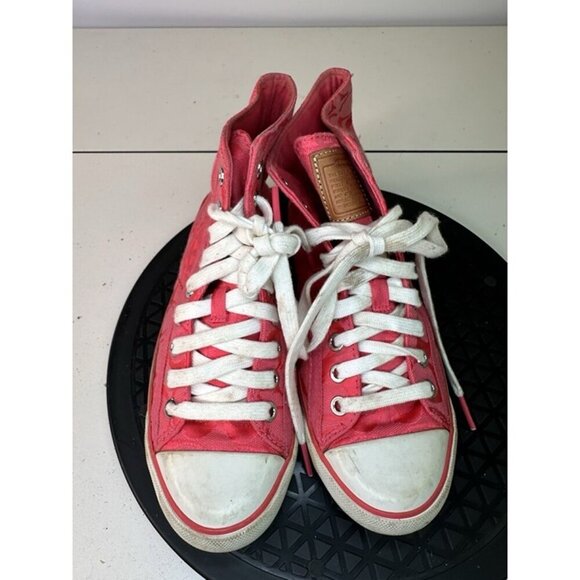 Coach High-top Sneaker Womens Pink Maisie Sz 6B - Picture 2 of 12
